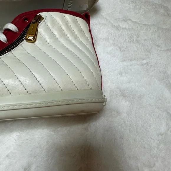 Miu Miu Red, Black, and off White Sneakers - Picture 3 of 12